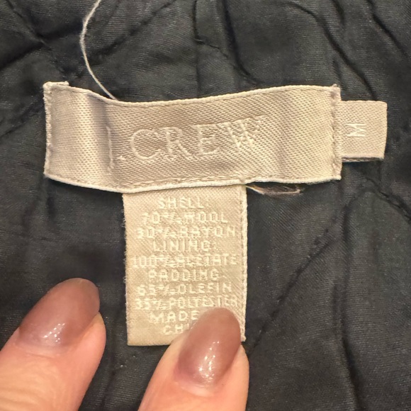 J. Crew Charcoal Wool Blend Coat - Picture 3 of 6